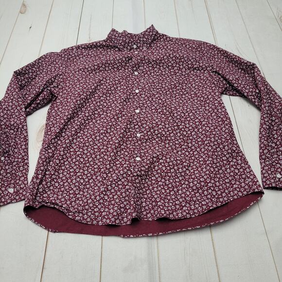 J. Crew mercantile flex slim fit floral button down shirt Long sleeve - Picture 1 of 7